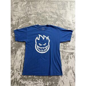 Spitfire Shirt Mens Large Blue Bighead Logo Skateboarding Tee Graphic Cotton